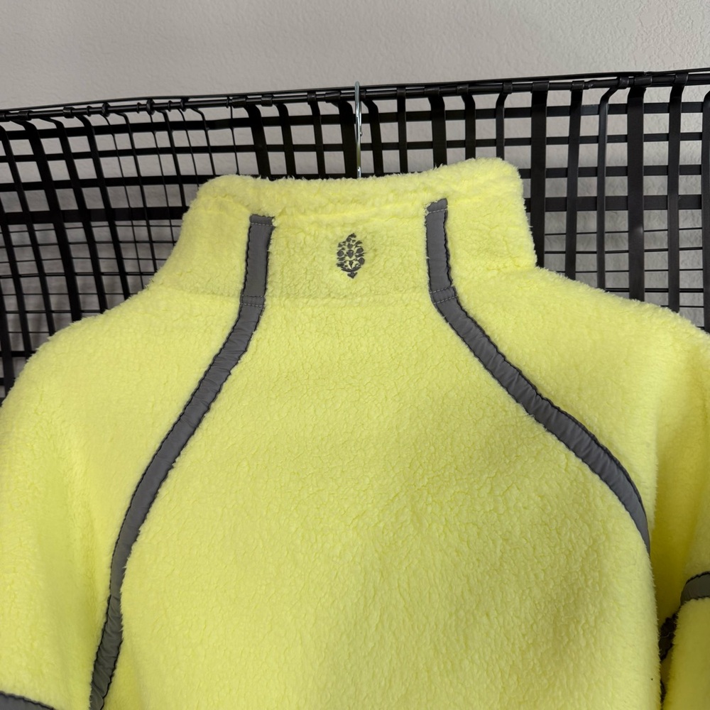Free people Mountain High Half Zip Fleece sour citrus yellow - Picture 5 of 7